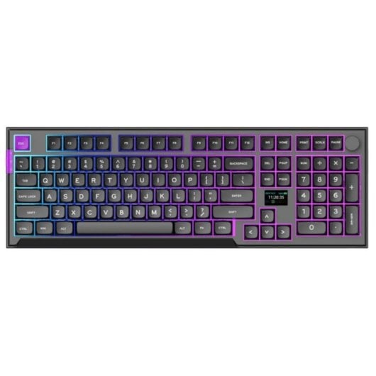 Teclado mecánico PREYON Silent Claw Layout ES RGB triple conexión pantalla inteligente