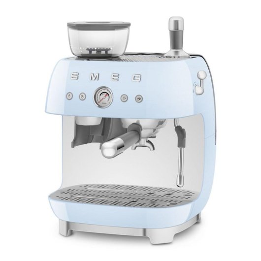 Espressomaschine Manuell Smeg EGF03PBEU 2,4L 20 Bar mit integriertem Mahlwerk Blau