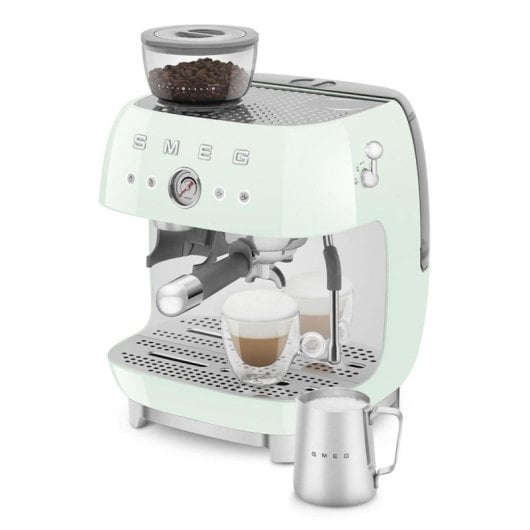 Kaffeemaschine Espresso Manuell Smeg EGF03PGEU 2,4L 20 bar mit Mahlwerk Grün