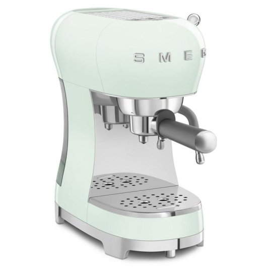 Cafetera Manual Smeg ECF02 1,1L 15 bar Verde Thermoblock vaporizador leche