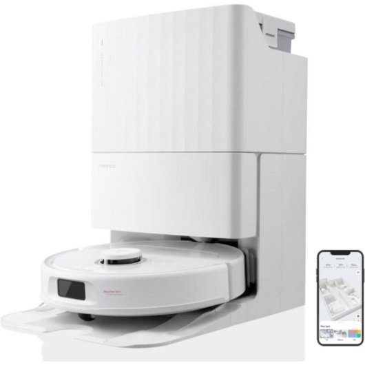 Robot Aspirador Roborock Qrevo Pro 7000Pa FlexiArm con Base Multifunción y Fregado Inteligente