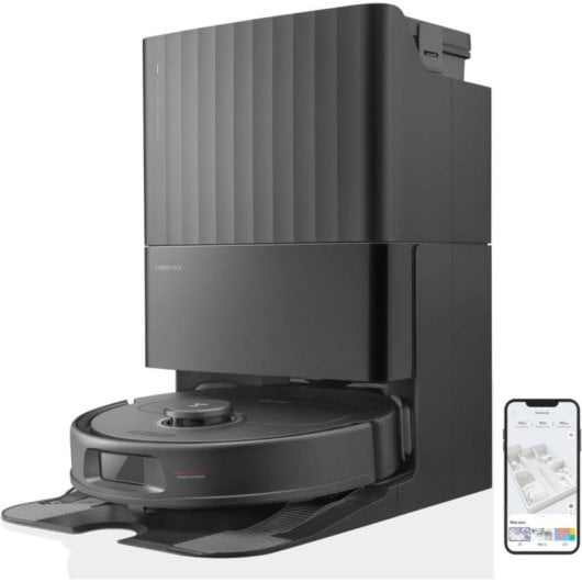 Robot Aspirador Roborock Qrevo Pro FlexiArm 7000 Pa Base Todo en Uno Negro