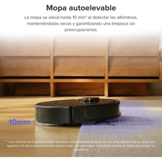 Robot Aspirador Roborock Qrevo Pro FlexiArm 7000 Pa Base Todo en Uno Negro