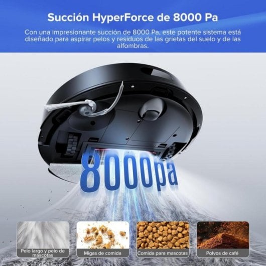 Robot Aspirador Roborock Q7 BF+ con autovaciado, 8000Pa y navegación LiDAR inteligente
