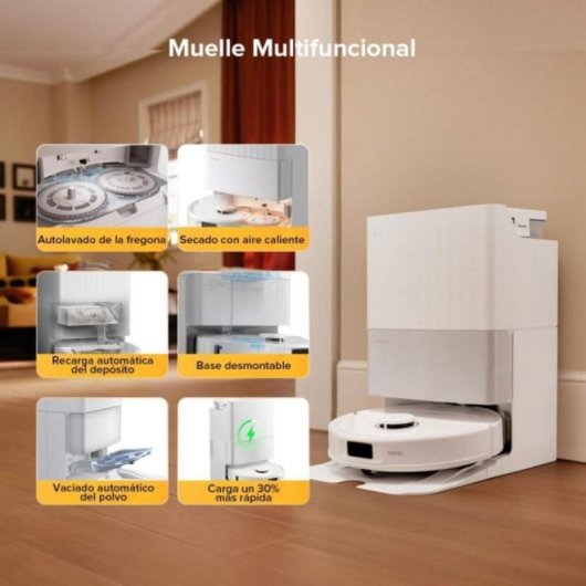 Robot Aspirapolvere e Lavapavimenti Roborock Qrevo S5V Autosvuotamento Navigazione LiDAR 12.000 Pa