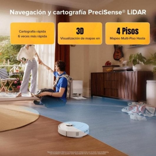 Robot Aspirapolvere e Lavapavimenti Roborock Qrevo S5V Autosvuotamento Navigazione LiDAR 12.000 Pa