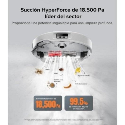Robot Aspiratore Roborock Qrevo Edge con Suzione HyperForce 18500 Pa e Mappatura 3D