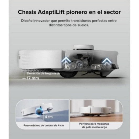 Aspirateurs Robots et Laveur Roborock Qrevo Edge Station Multifonction Navigation IA 18.500 Pa FlexiArm