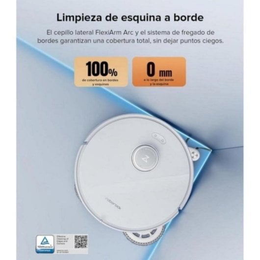 Robot Aspiratore Roborock Qrevo Edge con Suzione HyperForce 18500 Pa e Mappatura 3D