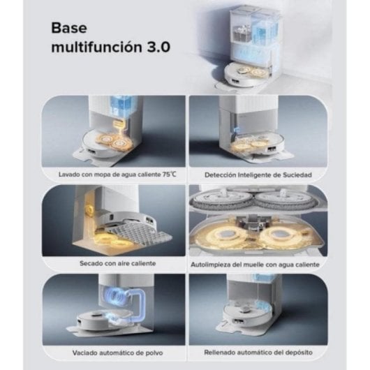 Robot Aspiratore Roborock Qrevo Edge con Suzione HyperForce 18500 Pa e Mappatura 3D