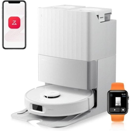 Robot Aspirador Roborock Qrevo Edge S5A con 18,500 Pa, mopa de agua caliente y anti-enredos