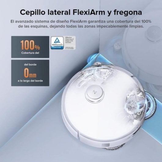 Robot Aspirador Roborock Qrevo Edge S5A con 18,500 Pa, mopa de agua caliente y anti-enredos