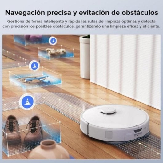 Robot Aspirador Roborock Qrevo Edge S5A con 18,500 Pa, mopa de agua caliente y anti-enredos