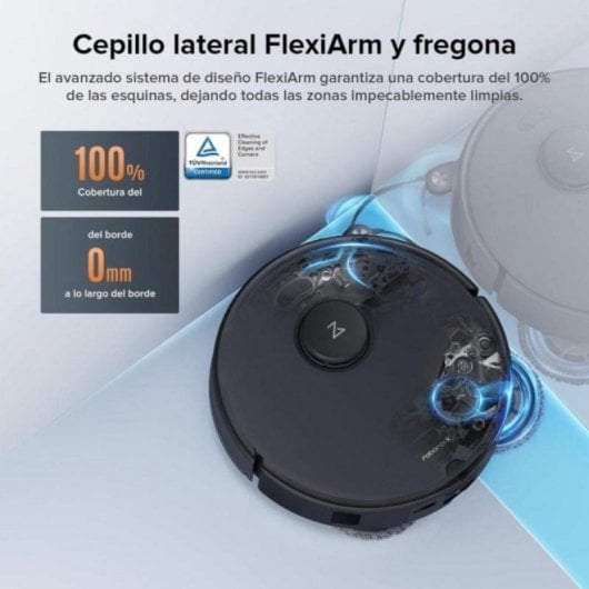 Aspirateurs Robots et Laveur Roborock Qrevo Edge S5A avec station de vidage automatique Navigation LiDAR 18.500 Pa FlexiArm DuoDivide