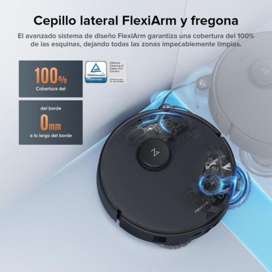 Robot Aspirador Roborock Qrevo Edge S5A con mopa FlexiArm, 18500 Pa y autolimpieza