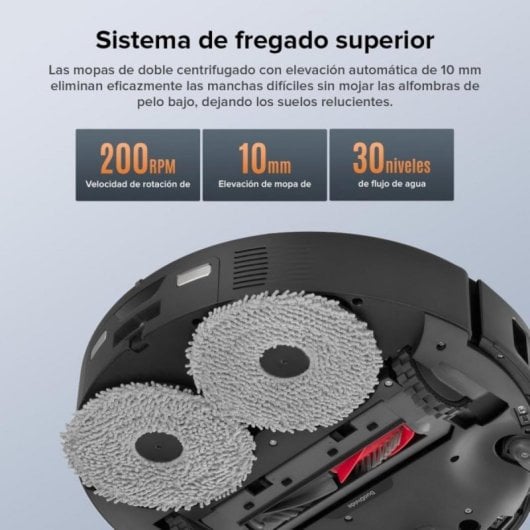 Robot Aspirador Roborock Qrevo Edge S5A con mopa FlexiArm, 18500 Pa y autolimpieza