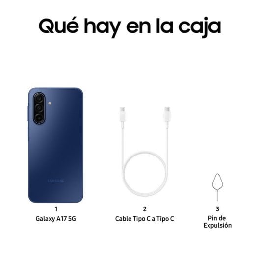 Samsung Galaxy A17 5G 8 Go 256 Go 6,7" Super AMOLED Mobile avec IA et batterie longue durée Bleu