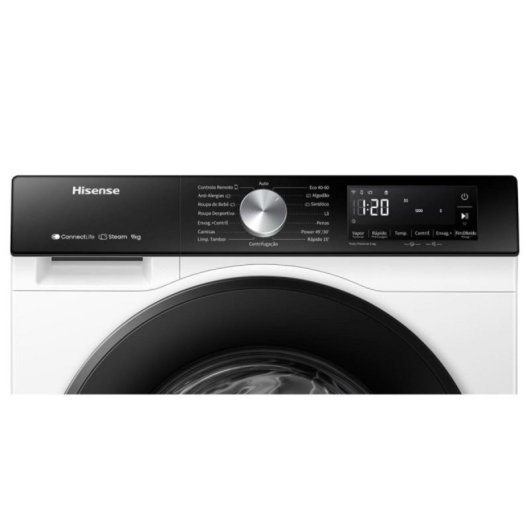 Lavadora Hisense WF3S9043BW3 9kg Carga Frontal 1400rpm A Blanca con Conectividad WiFi