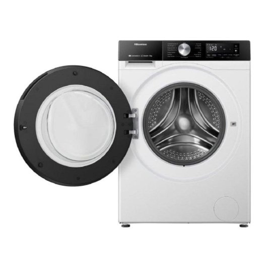 Lavadora carga frontal Hisense Serie 3S WF3S9043BW3 9 kg 1400 rpm clase A WiFi blanca