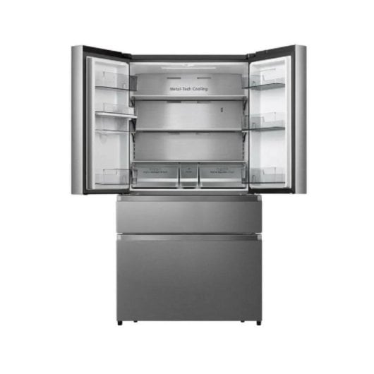 Frigorífico Hisense Americano 178,5cm 579L E Inox WiFi Triple zona No Frost