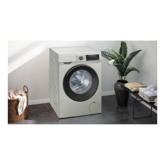 Máquina de Lavar Roupa Siemens WG56G2ZXES 10kg 1600rpm Classe A Aço Inoxidável VarioSpeed SmartFinish iQdrive