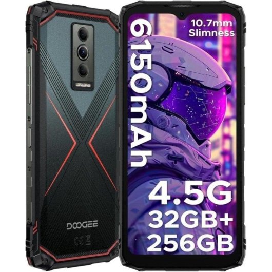 DOOGEE Blade 10 Pro Smartphone 4G IP68 – Android 14, 16GB+256GB, 5150mAh, 50MP, 6.56" HD, Ultraresistente, NFC, Dual SIM