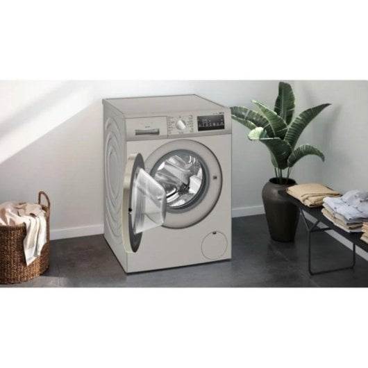 Waschmaschine Siemens WM14N29XEP 9kg Frontlader 1400 U/min A Edelstahl mit smartFinish