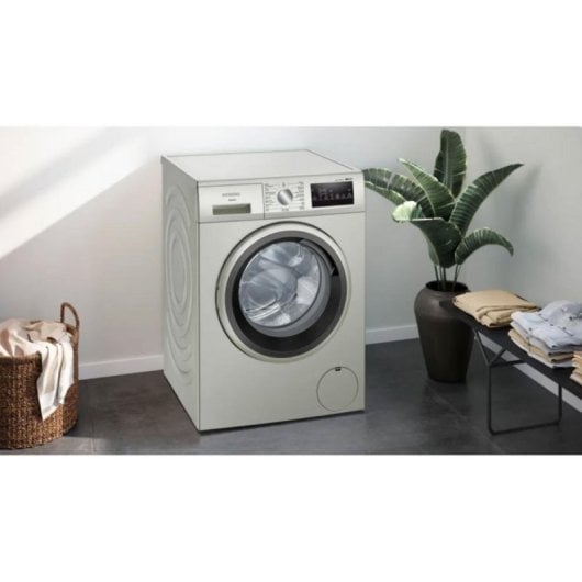 Waschmaschine Siemens WM14N29XEP 9kg Frontlader 1400 U/min A Edelstahl mit smartFinish
