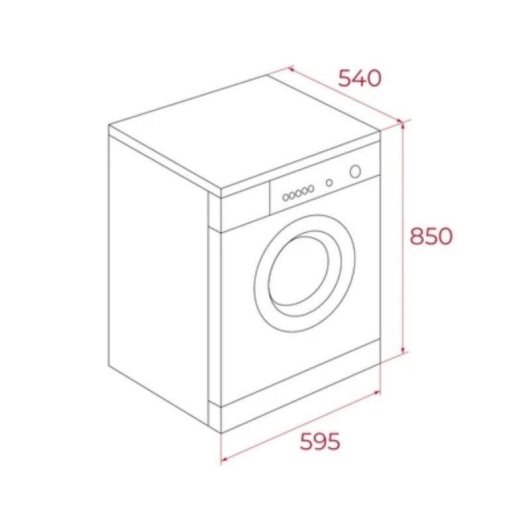 Lavadora carga frontal Teka Maestro WMK 70940 WH 9 kg 1400 rpm clase A vapor blanca