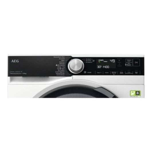 Máquina de Lavar Roupa AEG LFR9514L6U 10kg 1400rpm Classe A Branca Painel Preto Connected PowerCare Vapor