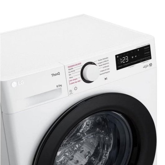 Máquina de Lavar Roupa LG F2WR5S8S6W 8kg Carga Frontal 1200rpm A Branca Vapor AI Direct Drive Inverter