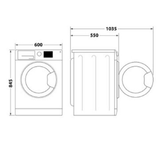 Máquina de Lavar Roupa Indesit IM 862S MY TIME SPT 8kg 1200rpm A Branca Programas Rápidos Steam