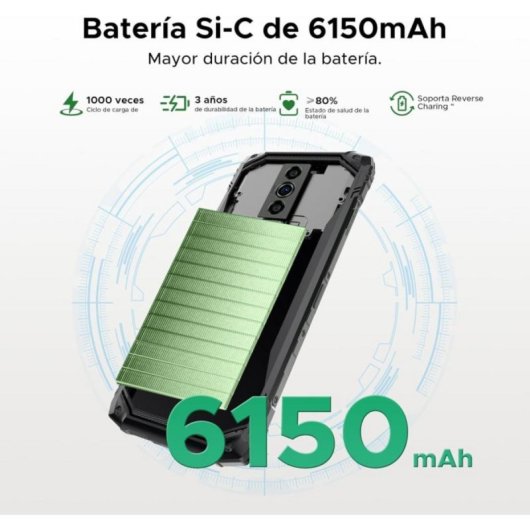 DOOGEE Blade10 Energy 24GB/128GB/6.56" Preto/Vermelho