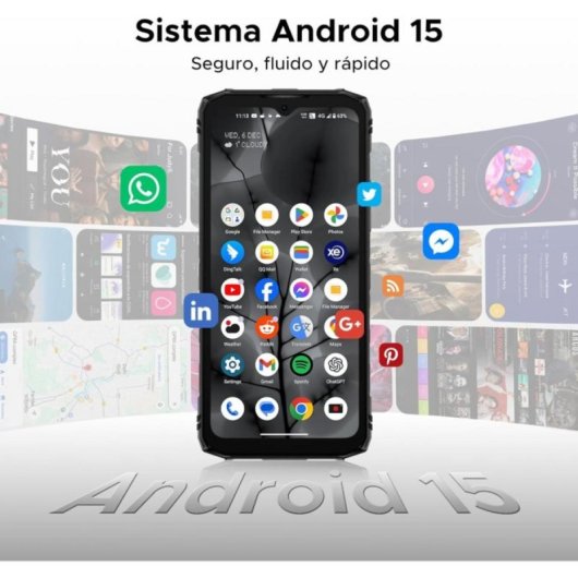 DOOGEE Blade10 Energy 24GB/128GB/6.56" Preto/Vermelho
