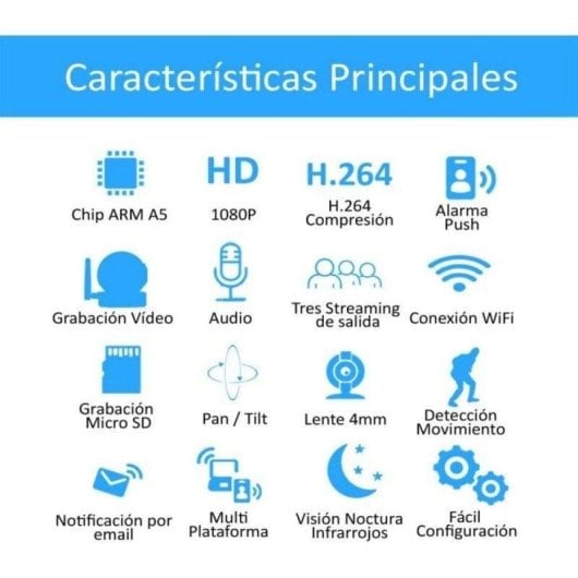 Überwachungskamera DIYTECH HD 1080p Nachtsicht Innen und Außen Zwei-Wege-Audio