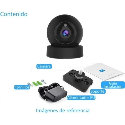 DIYTECH Cámara IP HD 1080p Motorizada WiFi/LAN con Detección de Movimiento y Audio Bidireccional