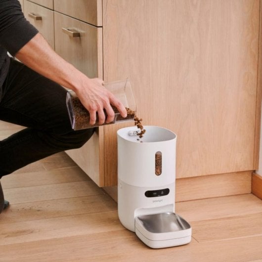 Alimentador Automático Inteligente Pawsync com Balança, Dupla Fonte de Alimentação e App Móvel