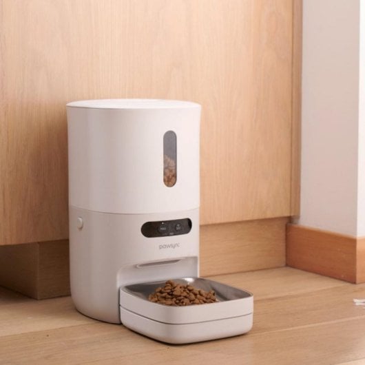 Alimentador Automático Inteligente Pawsync com Balança, Dupla Fonte de Alimentação e App Móvel