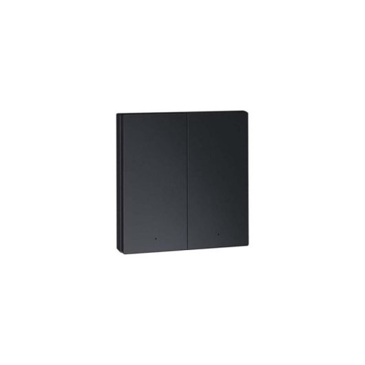 Interruptor inalámbrico doble Aqara H1 Zigbee 3.0 compatible con HomeKit, 7 funciones, latencia ultrarrápida Gris