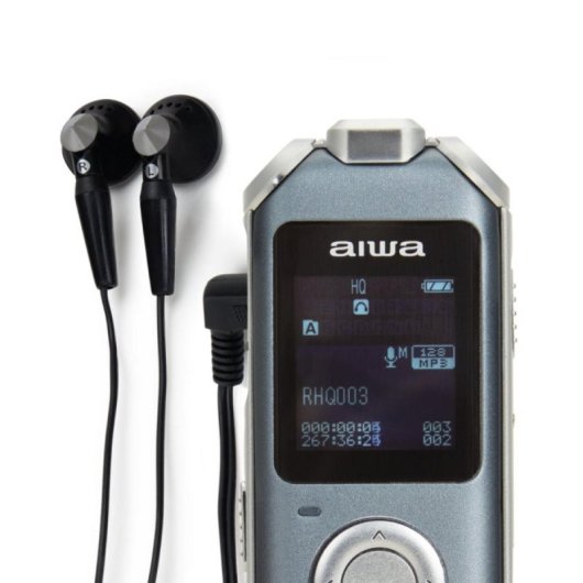 Registratore audio 16GB con microfono 3 canali, OLED, USB C, batteria al litio