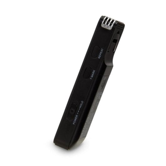 Registratore vocale 16GB Nero con microfono, schermo, FM, USB-C e batteria 22h