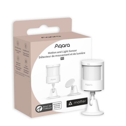 Sensor de Movimento Aqara P2 Infravermelhos 170° Wireless Matter HomeKit Alexa Branco