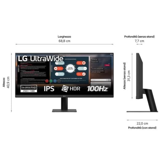 Monitor LG 29U511A-B.AEU 29" IPS UltraWide FullHD 100Hz HDR10