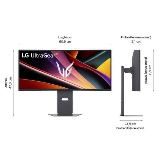 Écran PC LG UltraGear 34G600A-B 34" UltraWide QHD 160Hz VA Incurvé FreeSync HDR10