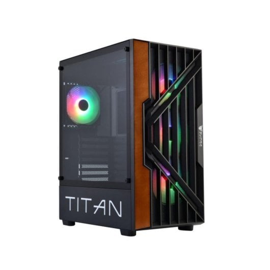 Torre SUPRA Gaming TITAN ARGB ATX/EATX, 4x Ventiladores 120mm, Cristal Templado, Malla Metálica, Usb 3.0, Negro