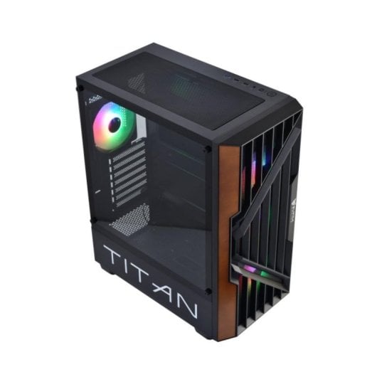 Torre SUPRA Gaming TITAN ARGB ATX/EATX, 4x Ventiladores 120mm, Cristal Templado, Malla Metálica, Usb 3.0, Negro