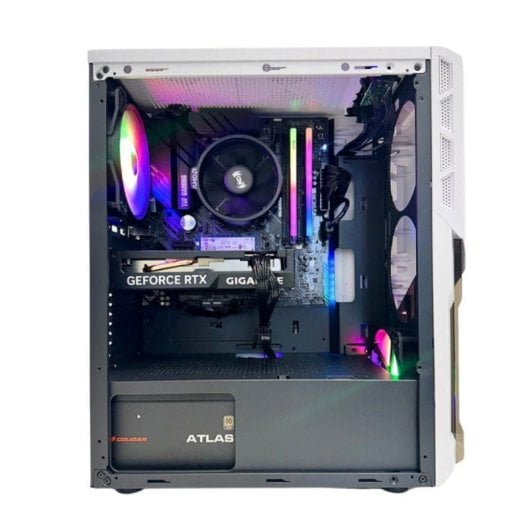PC Sobremesa TecnoWake Ryzen White Ryzen 5 5600 16GB 1TB SSD RTX 4060 WiFi Windows 11 Pro RGB