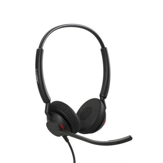 Auriculares Jabra Engage 40 con cable USB, micrófono dual y protección auditiva negra