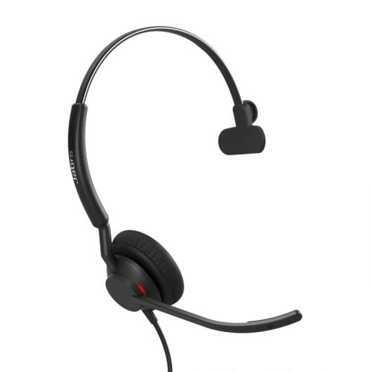 Auricolari Jabra Engage 40 cablati con doppio microfono e protezione acustica neri