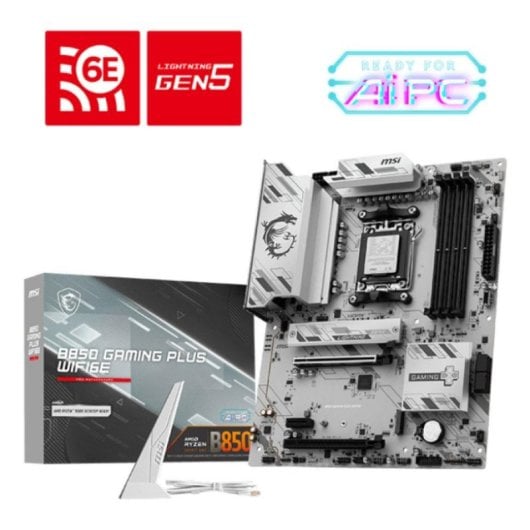 MSI B850 GAMING PLUS WiFi 6E Motherboard ATX AM5 DDR5 PCIe 5.0 RGB RAID